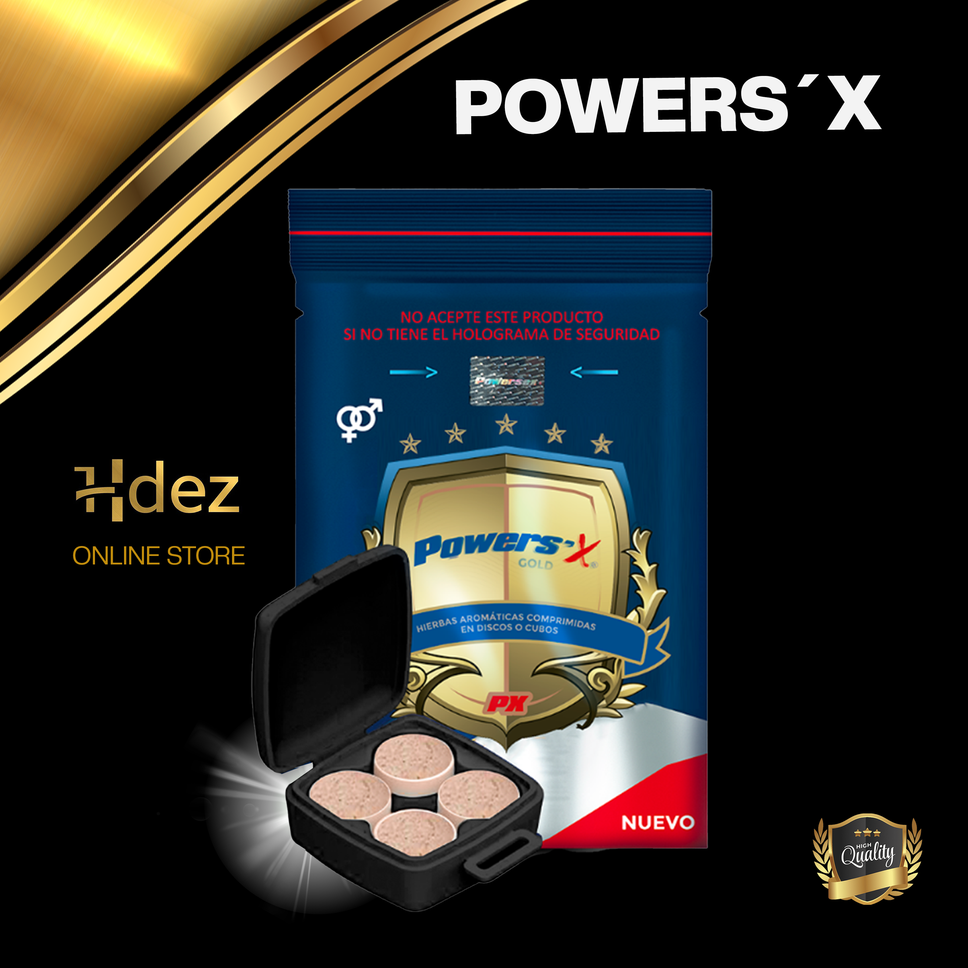 PowerS'X, potenciador de la libido masculina, 4 unidades